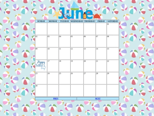 calendar/june screenshot