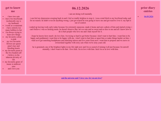 lovergirldiary screenshot