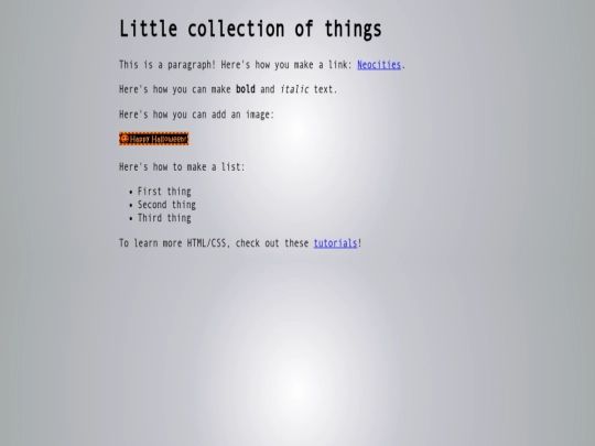 index screenshot