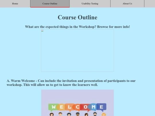 courseoutline screenshot