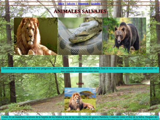 Animales/salvajes screenshot