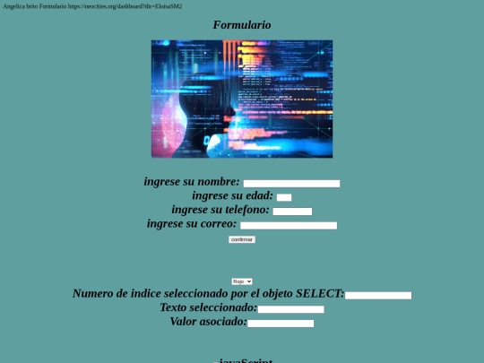 EloisaSM2/Formulario screenshot