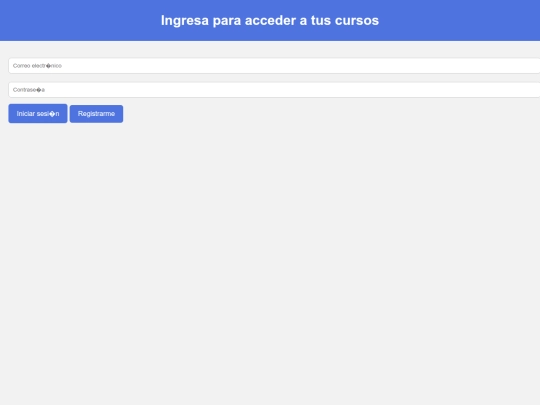 login screenshot