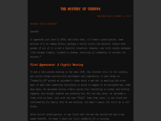 index screenshot