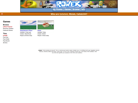 rowex testing/games screenshot