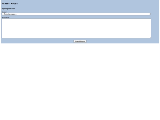 rowex testing/reportabuses screenshot