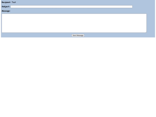 rowex testing/sendmessages screenshot