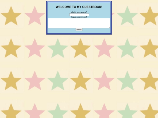 guestbook screenshot