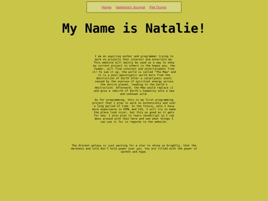 aboutme screenshot