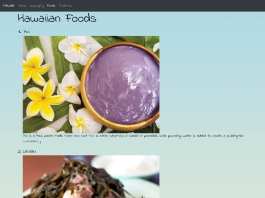 pages/foods screenshot