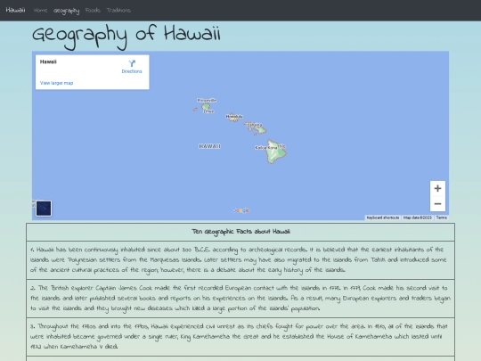 pages/geography screenshot