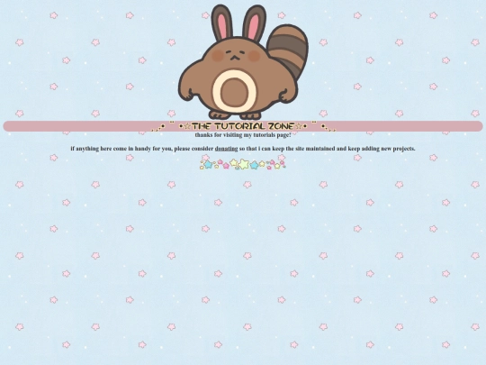 tutorials/tutwelcome screenshot