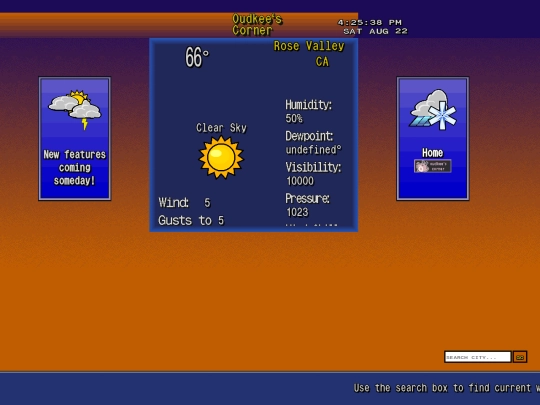 weather screenshot