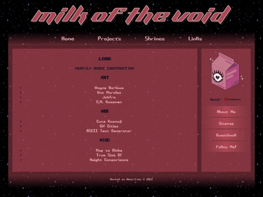 links screenshot