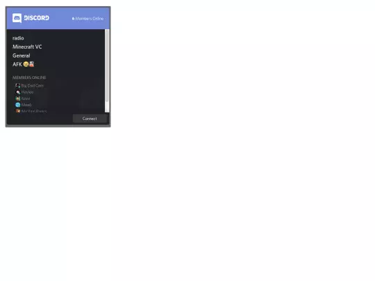 Discord/Discord-widget screenshot