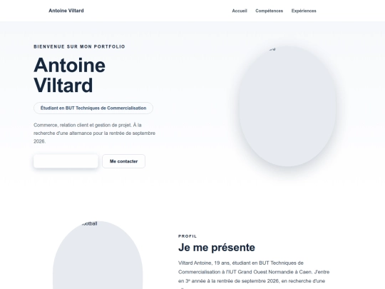 Portfolio Antoine Viltard screenshot