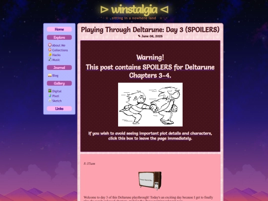 journal/blog/2025-06-06-Playing-Through-Deltarune-Day-03 screenshot