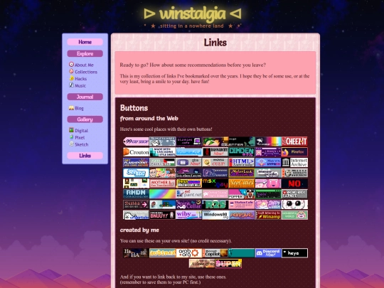 links screenshot