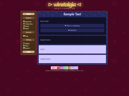 testpage screenshot