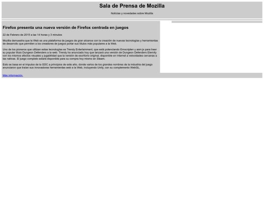 Curso HTML 02 ejerc obligatorio/Firefox presenta una nueva versión de Firefox centrada en juegos screenshot