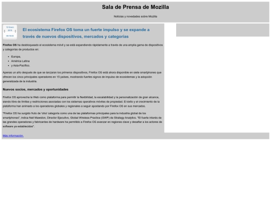 Curso+HTML+02+ejerc+obligatorio/El ecosistema Firefox OS toma un fuerte impulso screenshot