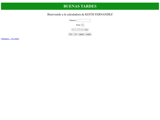 CALCULADORA KEITHFERNANDEZ screenshot