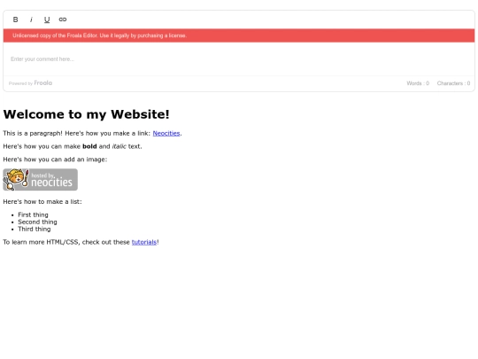 index screenshot