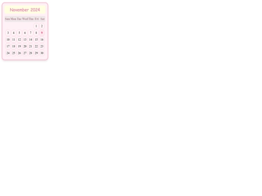 calendar screenshot