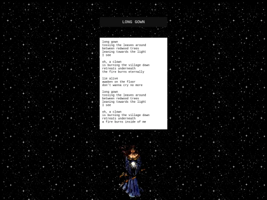 lyrics_longgown screenshot