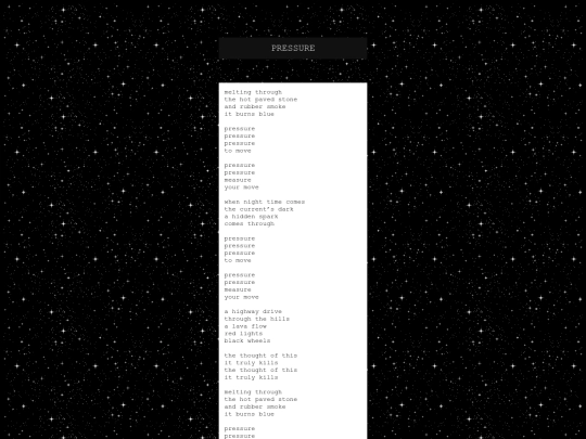 lyrics_pressure screenshot