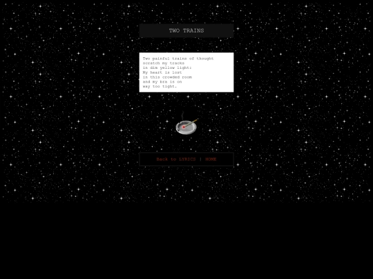 lyrics_twotrains screenshot