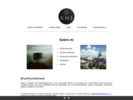 aboutMe screenshot