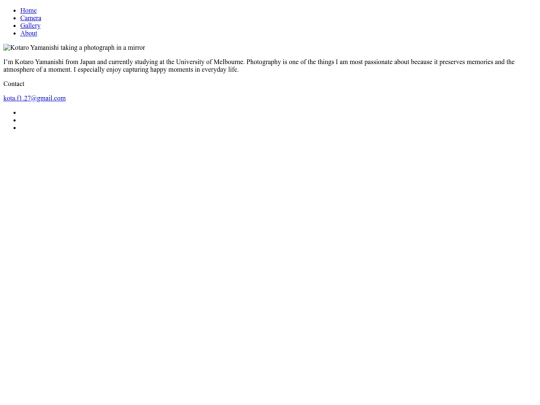 KotaroGallery/about screenshot