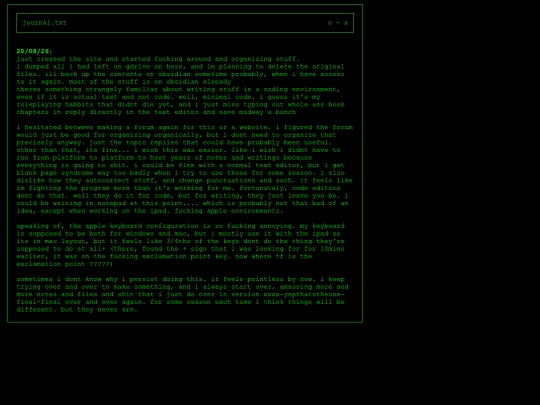 dump/journal screenshot