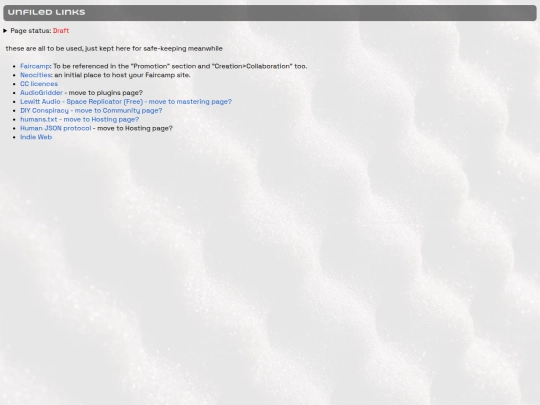 links screenshot