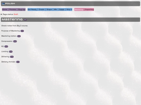 mastering/mastering screenshot