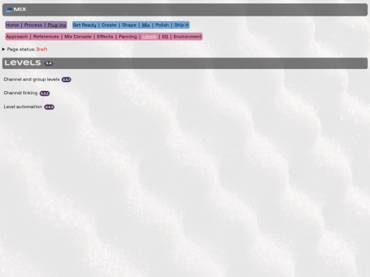 mixing/levels screenshot