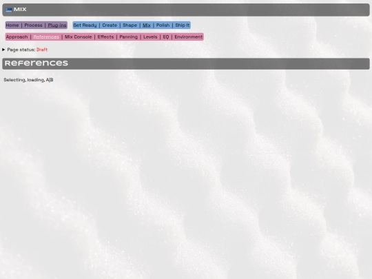 mixing/references screenshot