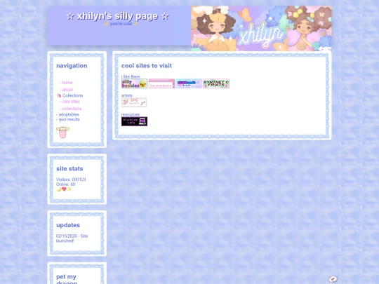 links screenshot