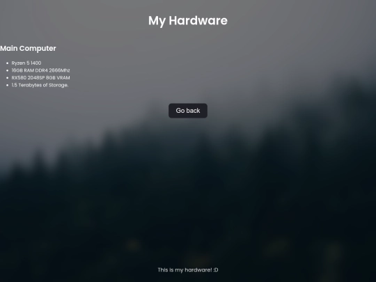 hardware screenshot