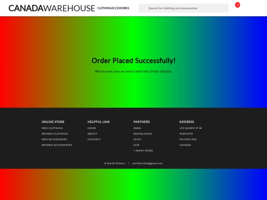 EC WEB 2/orderPlaced screenshot