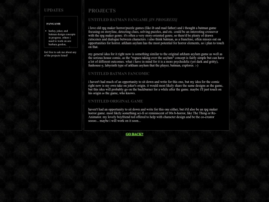 projects screenshot