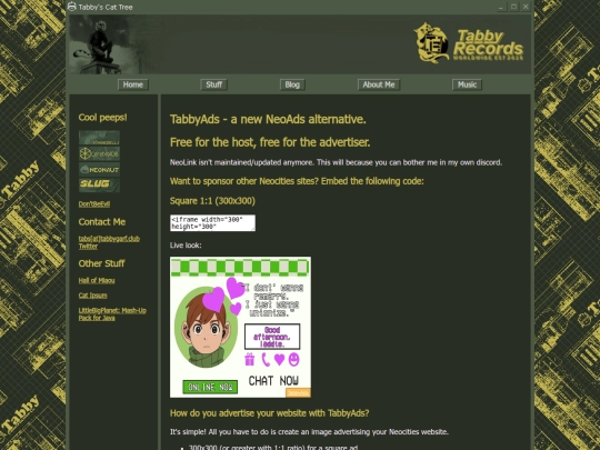 tabbyads screenshot