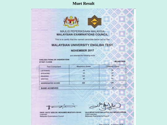 pages/muet screenshot
