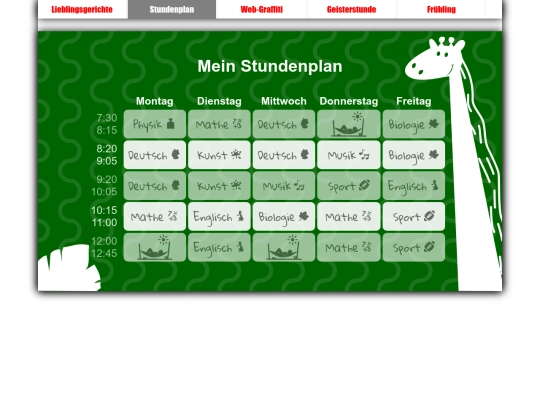 stundenplan screenshot