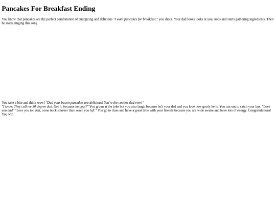 pancakes_ending screenshot