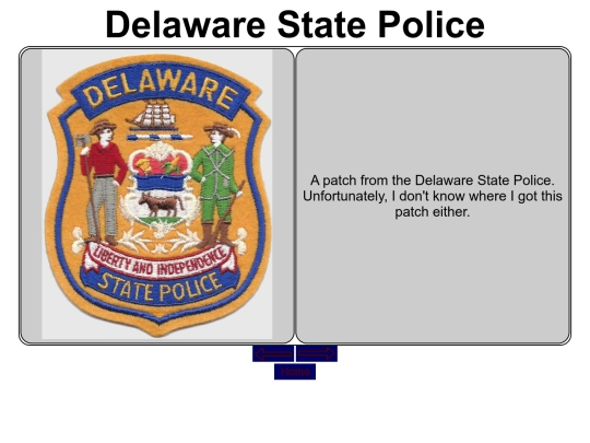 BigBluePatchBoard/DelawareStatePolice screenshot