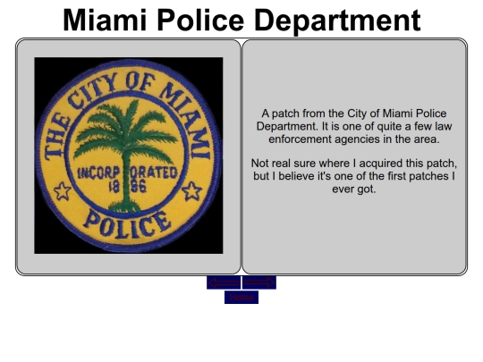 BigBluePatchBoard/MiamiFLPD screenshot