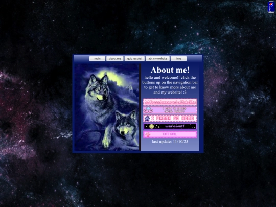pages/aboutme screenshot