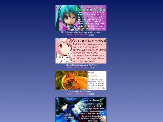 pages/aboutmepages/quizrezults screenshot